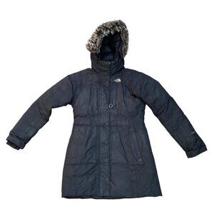 Vintage The North Face Parka Jacket Small Black